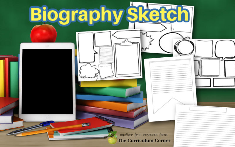 Use this biography sketch and pennant to help your students research a famous person and then share what they have learned.