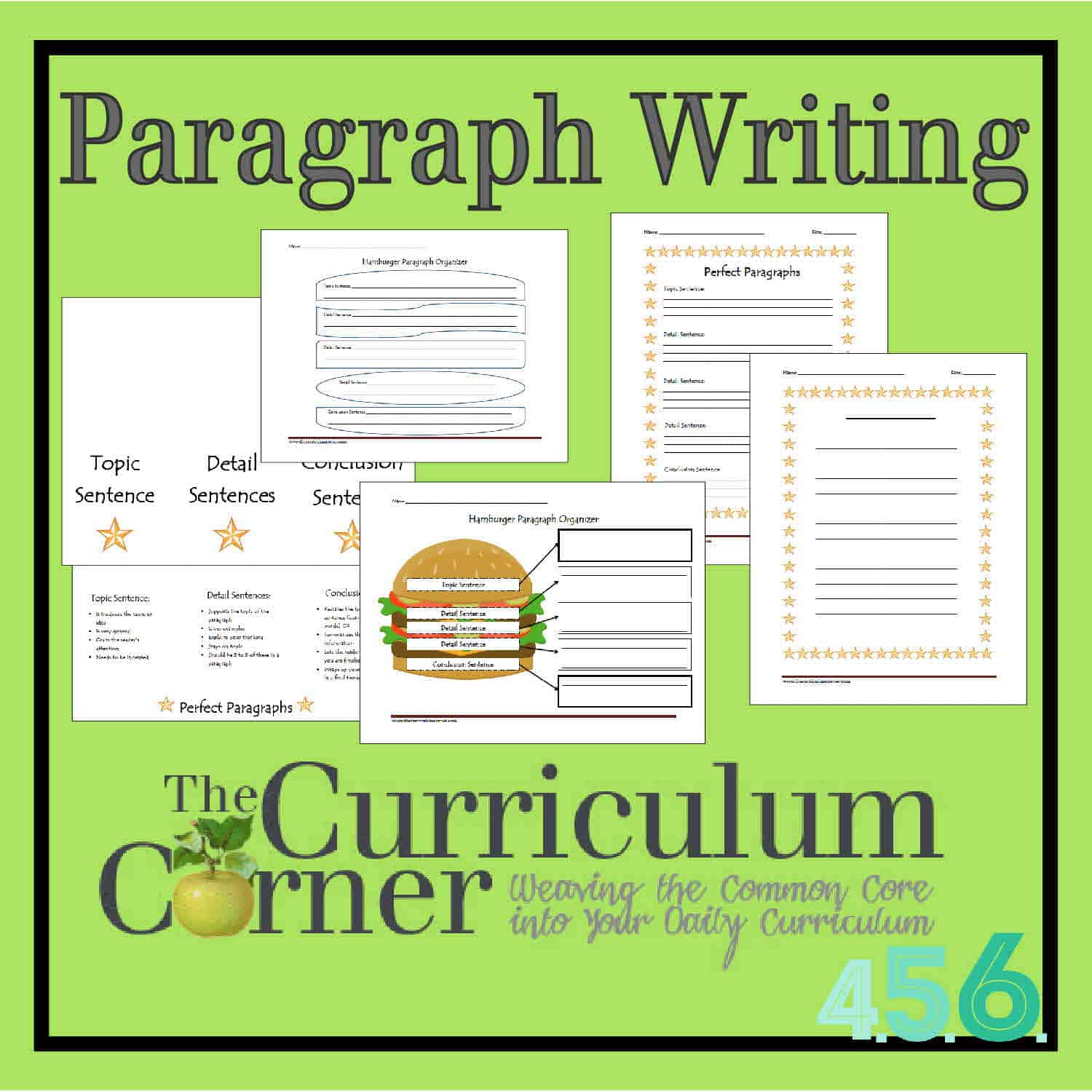 Paragraph Writing - The Curriculum Corner 29-29-29