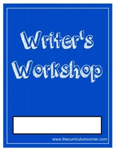 Blue Writer's Workshop Cover with FREE Writing Binder from The Curriculum Corner