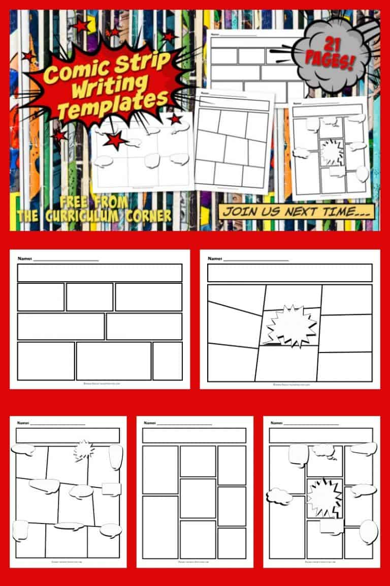 comic strip lesson plan elementary