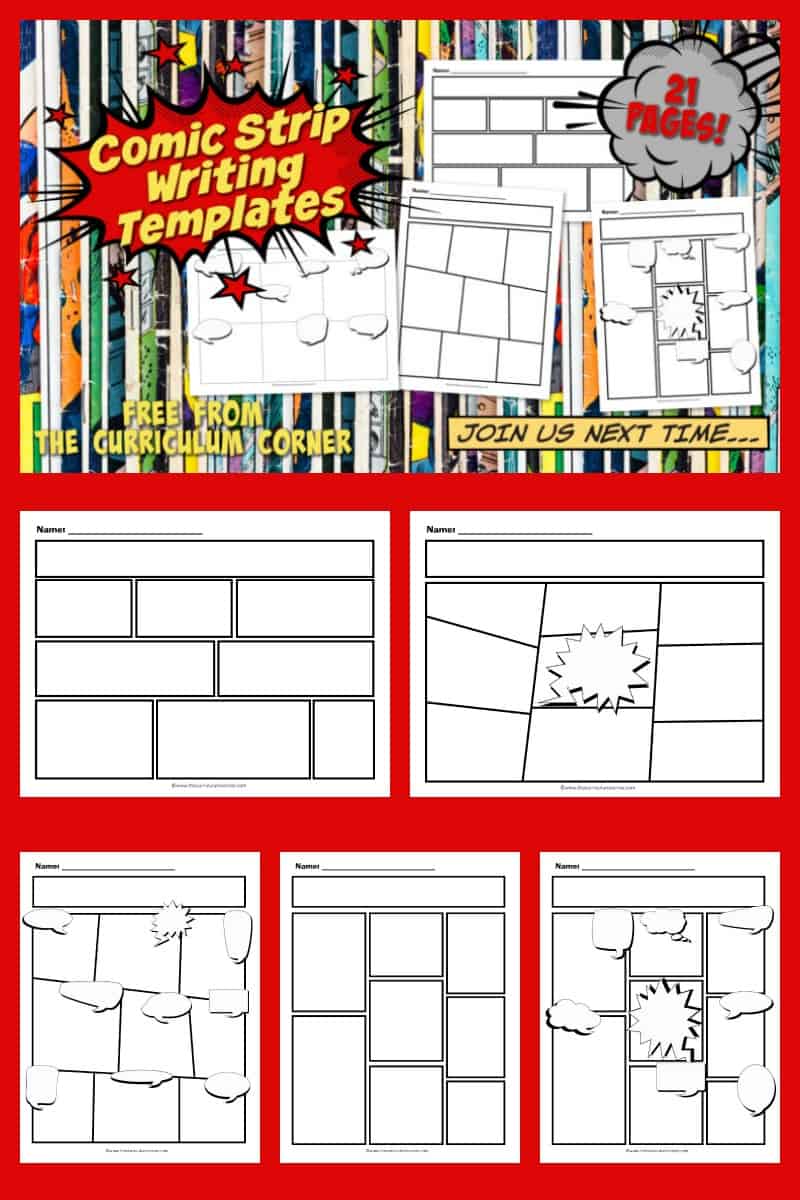 Comic strip pinterest the curriculum corner 4 5 6