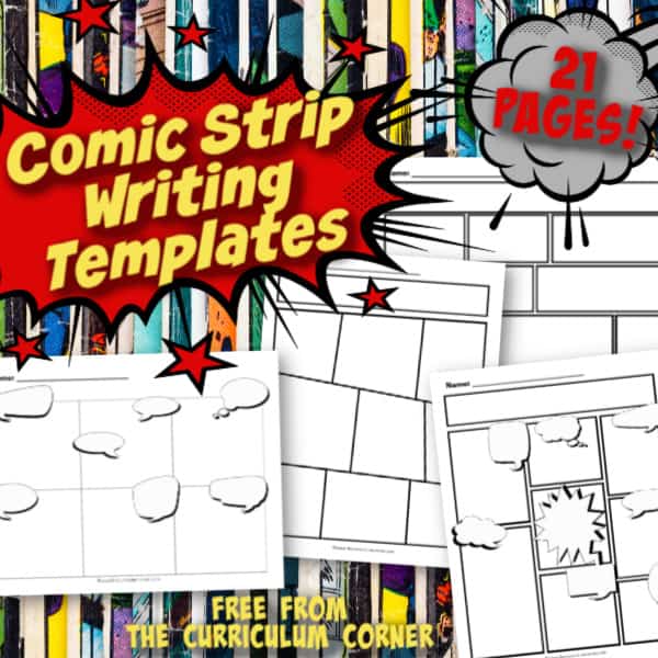 Templates for Comic Strips - The Curriculum Corner 4-5-6