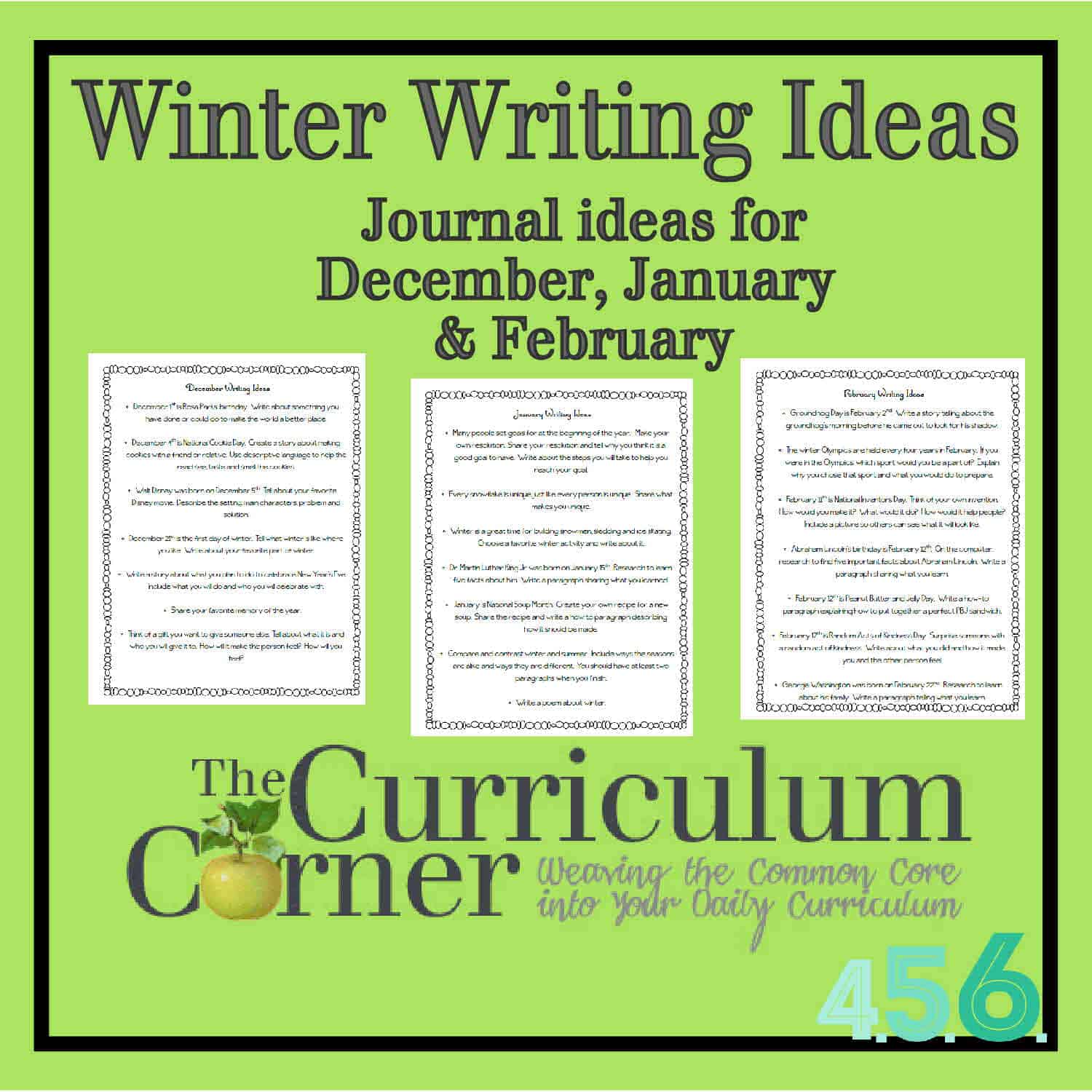 Winter Writing Prompts For Kids
