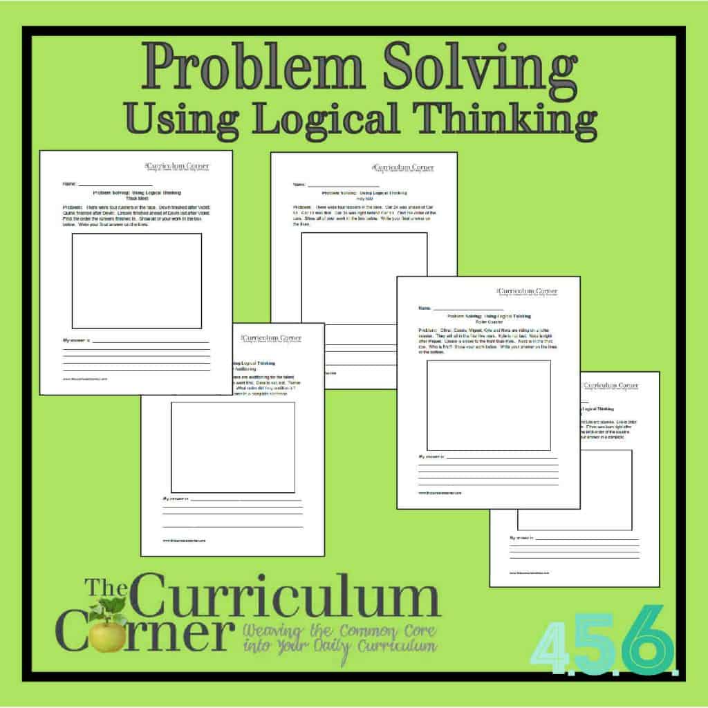 Problem solving logical thinking the curriculum corner 4 5 6