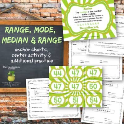 Range, Median, Mode & Mean