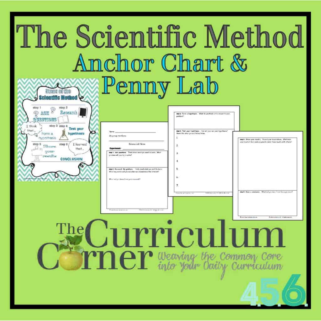 The Scientific Method Anchor Chart, Penny Lab & Recording Page by The Curriculum Corner & VariQuest