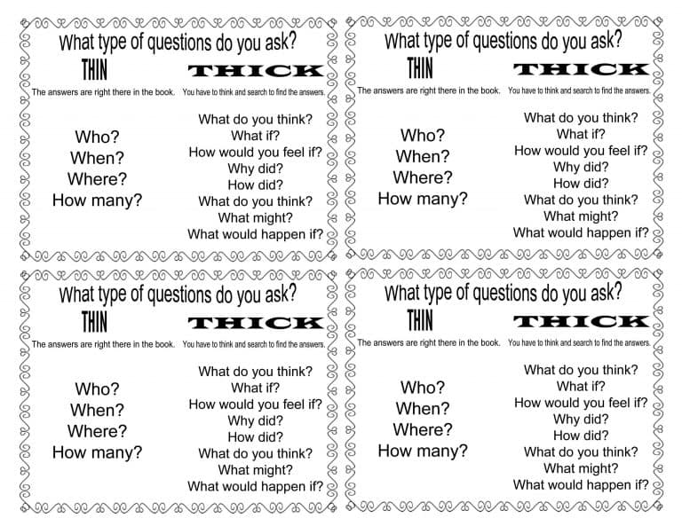 Tools for Close Reading: Identifying thick or thin questions anchor ...