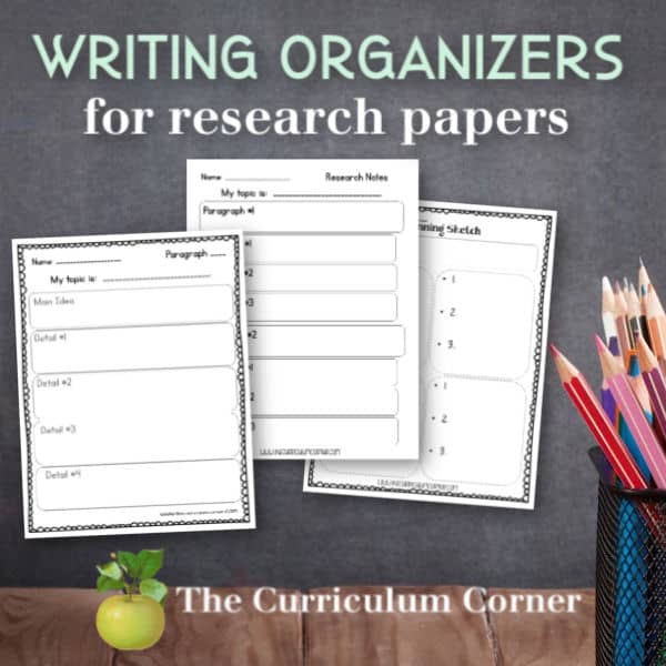 research skills graphic organizer