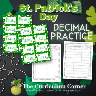 Comparing Decimals | St. Patrick’s Day