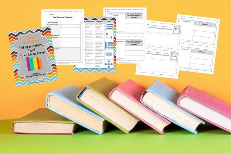 Close Reading: Informational Text Structures - The Curriculum Corner 4-5-6