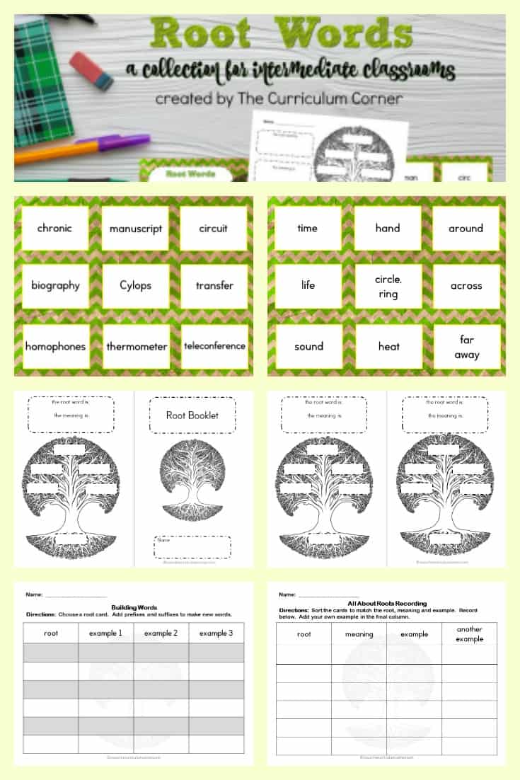 Root Words - The Curriculum Corner 4-5-6
