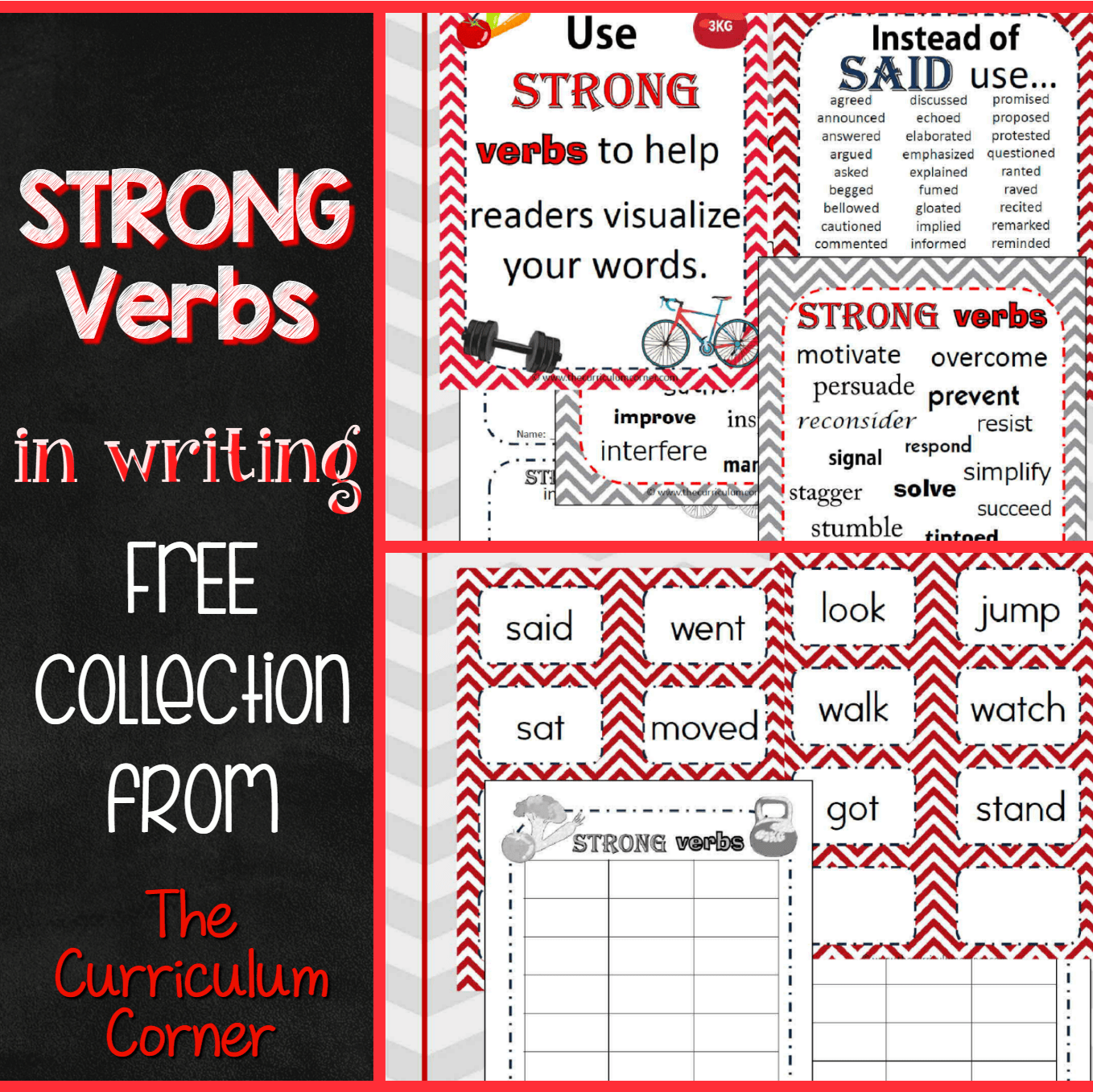 strong-verbs-in-writing-the-curriculum-corner-4-5-6