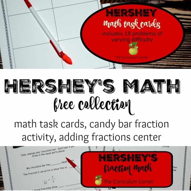 This Hershey Math Collection will help you engage your students during math class with learning that involves a student favorite, chocolate!