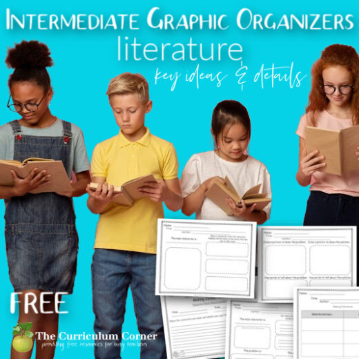 intermediate graphic organizer literature feature The Curriculum
