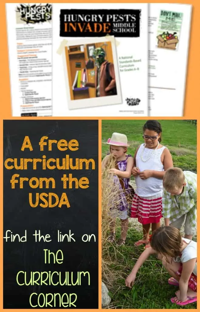 FREEBIE! Hungry Pests Curriculum - FREE and fits standards in grades 6 - 8, from USDA