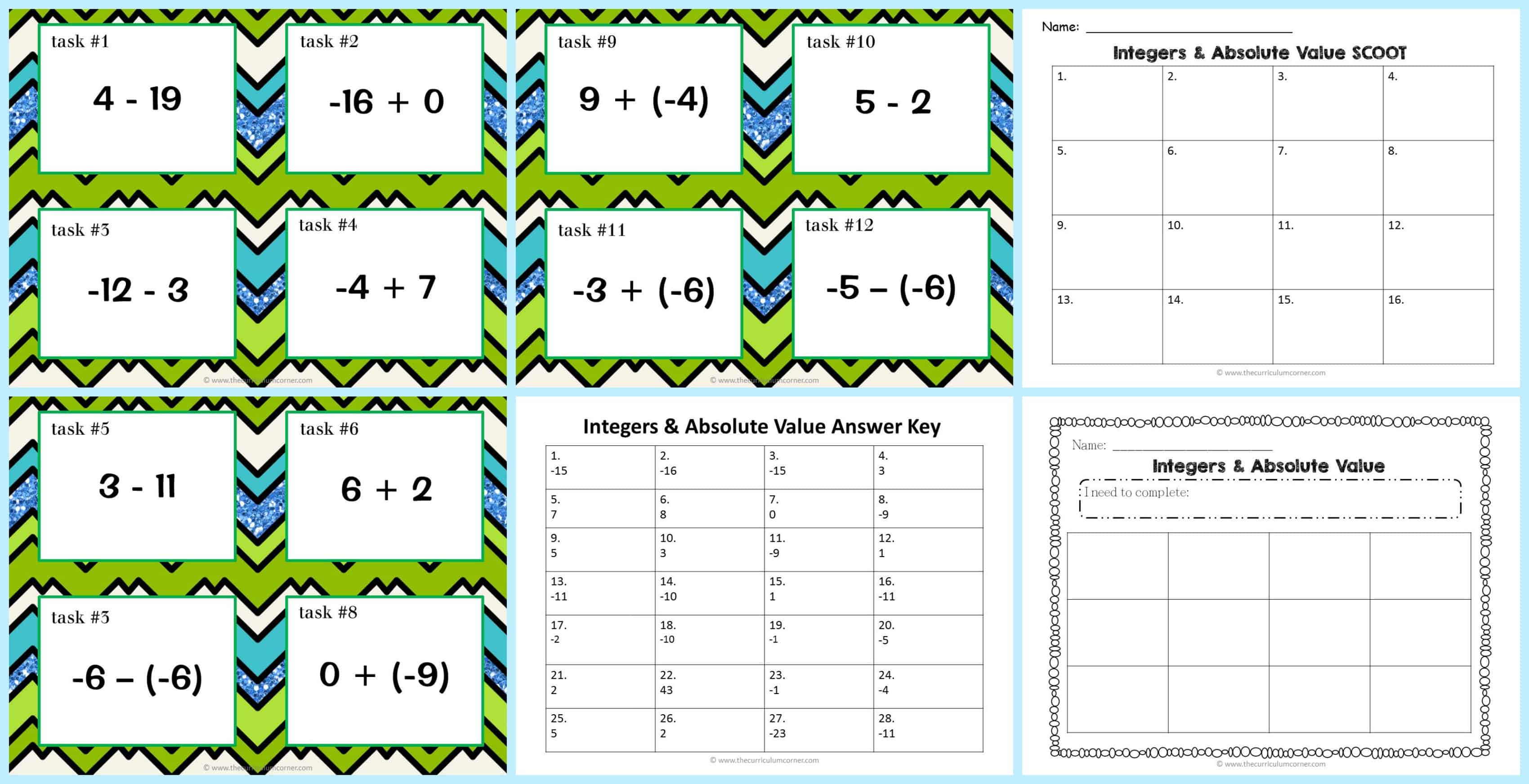 absolute value task