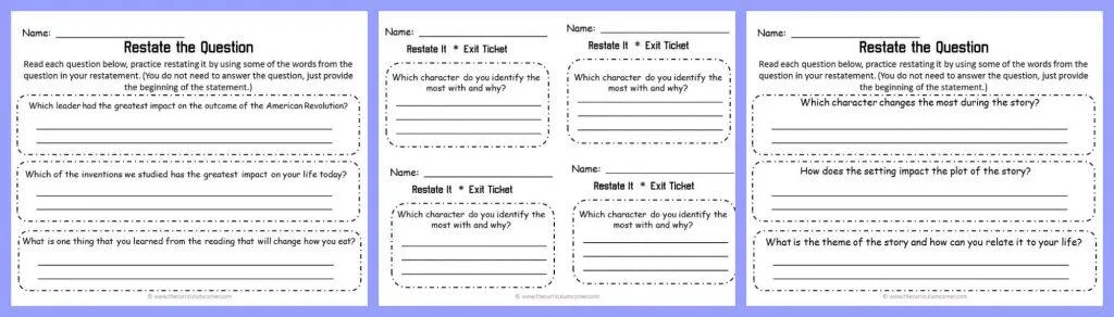 FREEBIE Reading Response Strategy Collection from The Curriculum Corner | Siting sources | Providing evidence | Essay writing