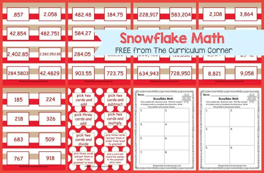 Frosty Fun Math Centers
