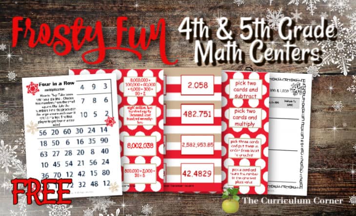winter math centers