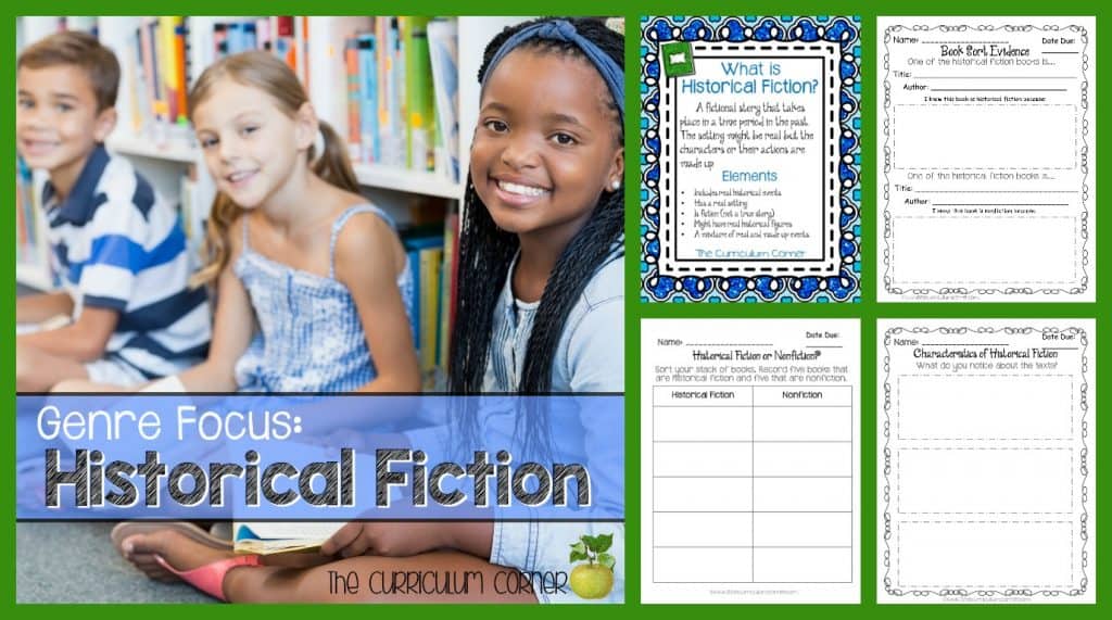 FREE Historical Fiction Reading Collection from The Curriculum Corner | Reading Workshop | Intermediate Classrooms