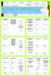 Fraction Practice Brochures FREE