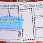 FREE Thinking Sketch Notetaking pages from The Curriculum Corner 2