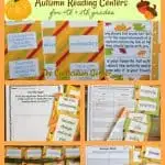 FREE Fall Reading Centers from The Curriculum Corner