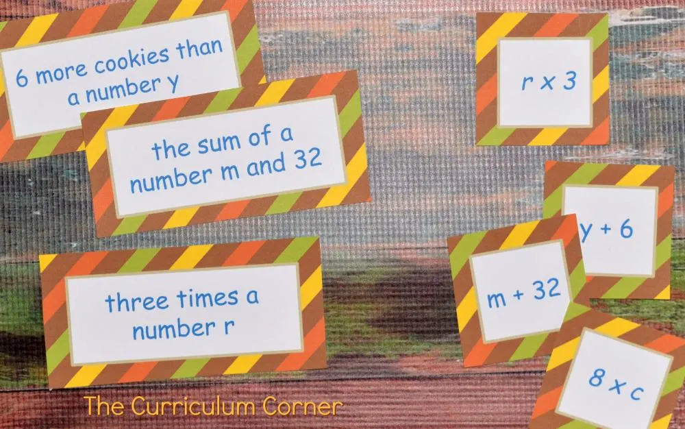 FREE Fall Math Centers for 4th & 5th Grades from The Curriculum Corner 2