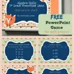 FREE 5th Grade Algebra Game for PowerPoint from The Curriculum Corner | Order of Operations 3