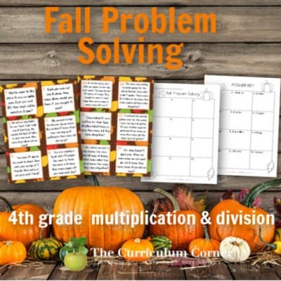 Fall Problem Solving Mult & Div Cards