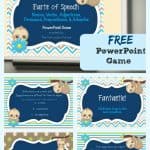 FREE Parts of Speech PowerPoint Game | The Curriculum Corner | Nouns, Verbs, Adjectives, Adverbs, Prepositions, Pronouns