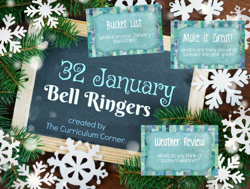 This collection of January bell ringers has been created to help you create a simple and engaging morning routine.