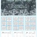 These winter problem solving task cards are designed to give your fourth grade math students extra practice with word problems.