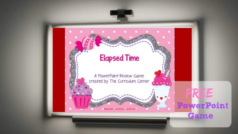 This free elapsed time PowerPoint game is designed with a sweet treats theme and is perfect for Valentine's Day.