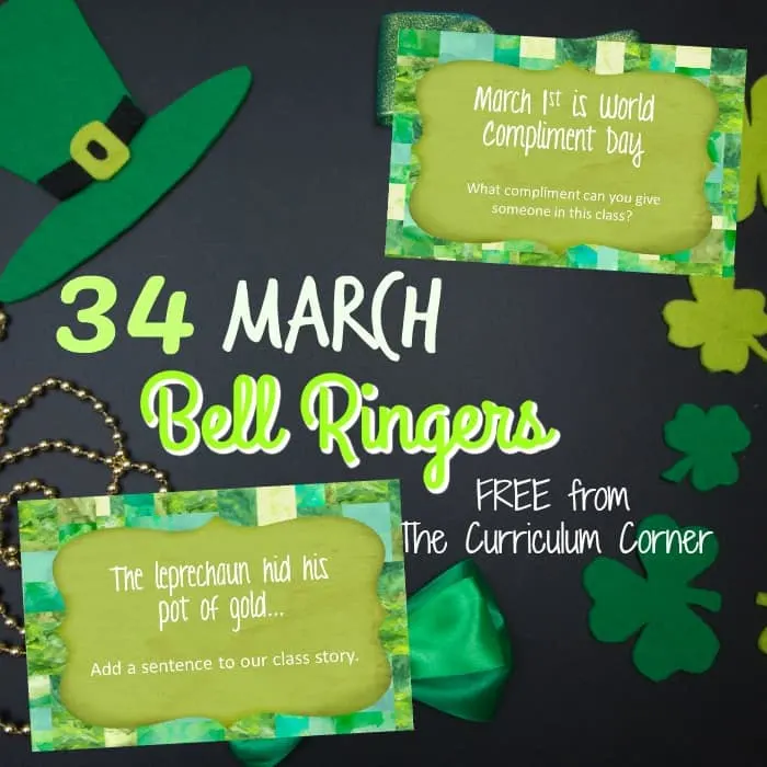 This collection of March bell ringers has been created to help you create a simple and engaging morning routine. 2