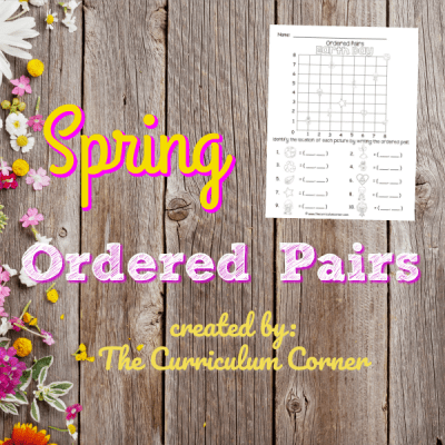 Spring Ordered Pairs (Coordinate Grid)