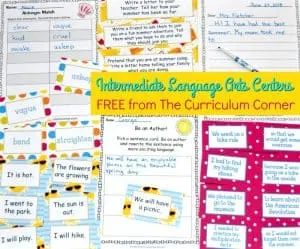 FREE Summer Literacy Centers from The Curriculum Corner