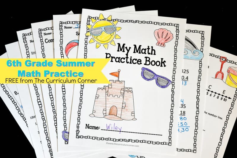 We have created this 6th grade summer math booklet to help your students get a little math skill practice in over their summer break.