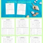 FREE Summer Coordinate Grid Pages from The Curriculum Corner