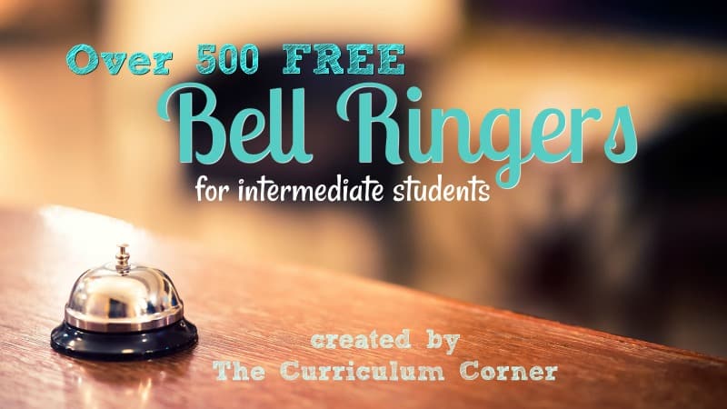 Over 500 Bell Ringers from The Curriculum Corner