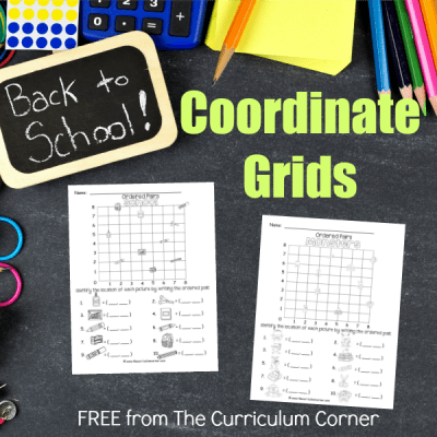 Back to School Coordinate Grids