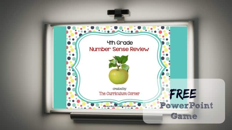 This 4th Grade Number Sense Review Game is designed to give your students practice with fourth grade standards throughout your unit of study.