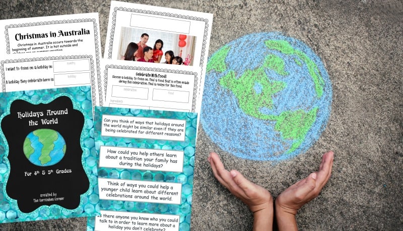 Celebrate Holidays Around the World in your classroom with this free printable collection from The Curriculum Corner.