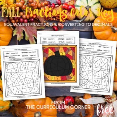 Fall Fraction Color Key
