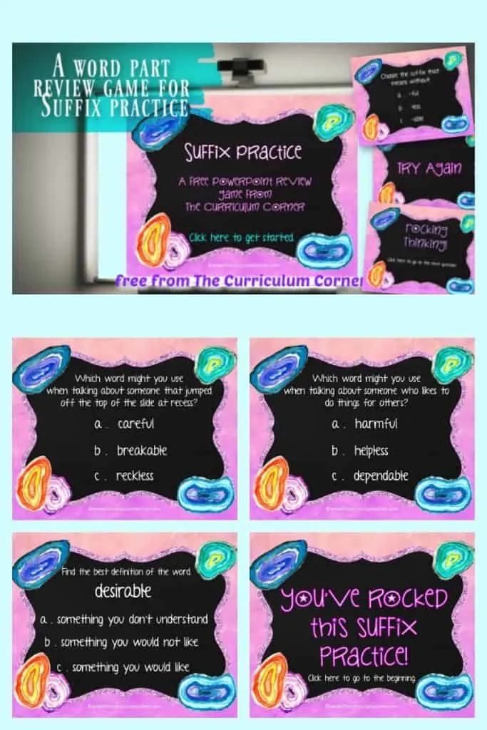 Suffix PowerPoint Game