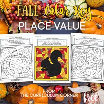 Fall Place Value Color Key
