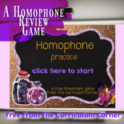 Homophone PowerPoint Game