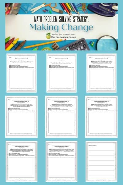 Successfull Change Math Strategy: Making Change - The Curriculum Corner 4-5-6