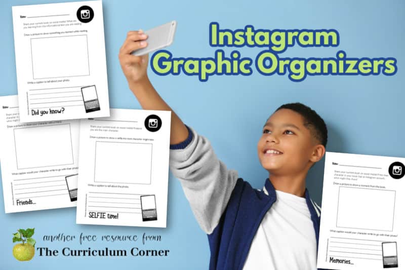 Download these Instagram reading response pages to guide student responses during independent reading.