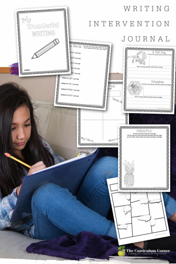 Download this free writing intervention journal to help your reluctant writings develop writing confidence and begin to love writing.